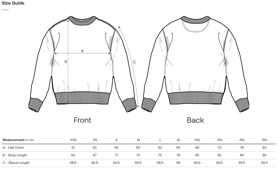 Product Size Guide