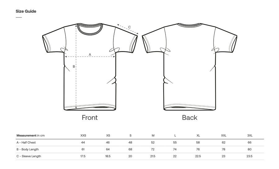 Product Size Guide