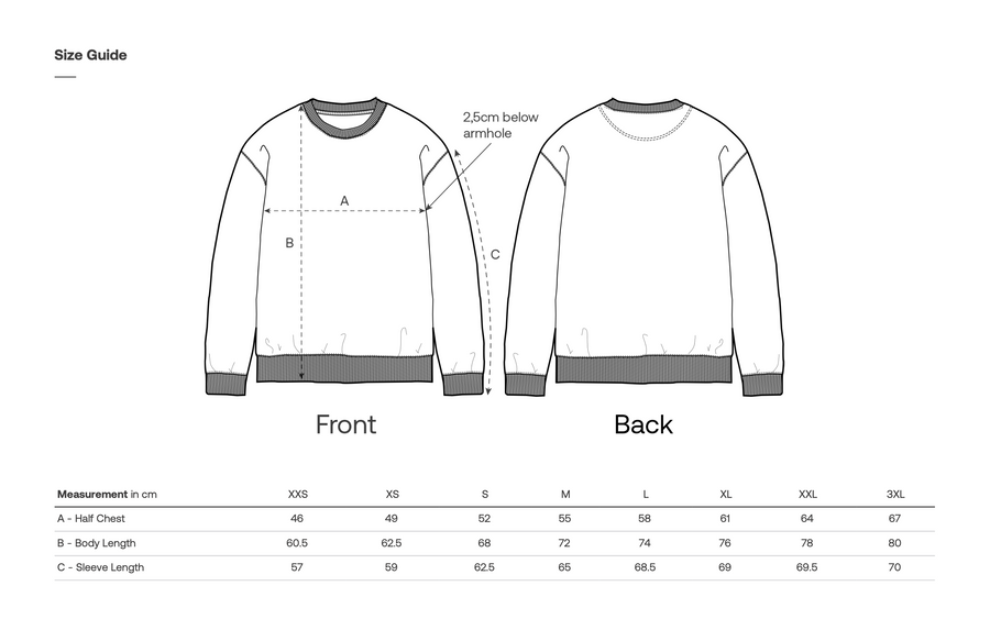 Product Size Guide